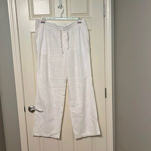 Off white linen pants